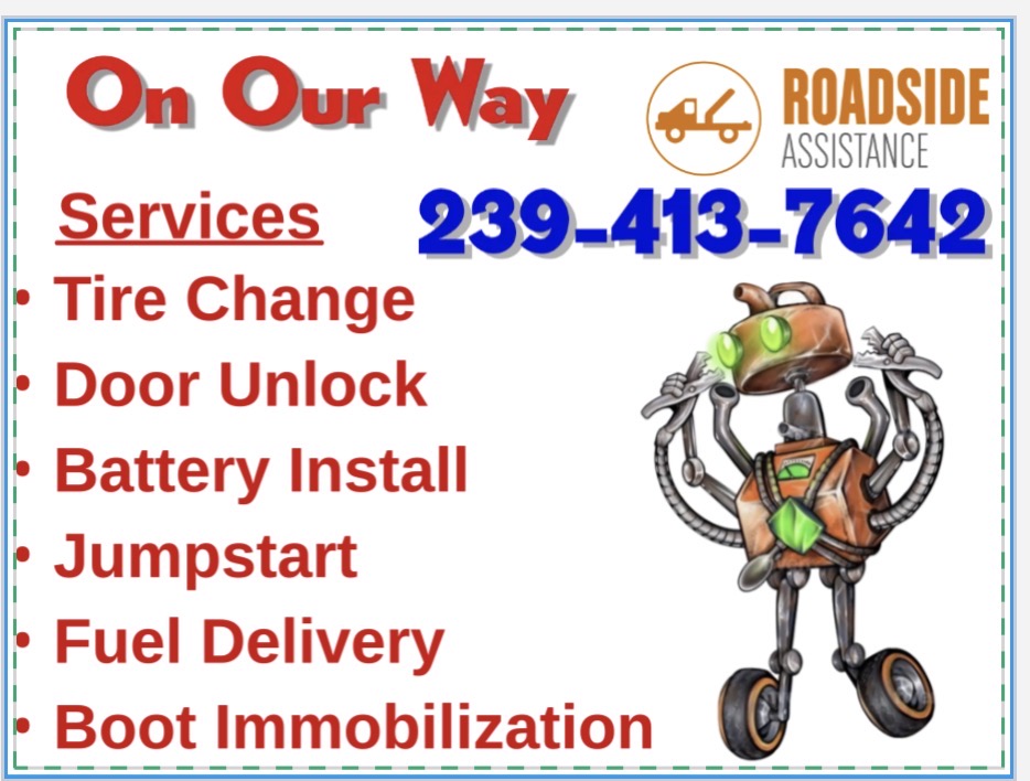 Roadside assistance service graphic